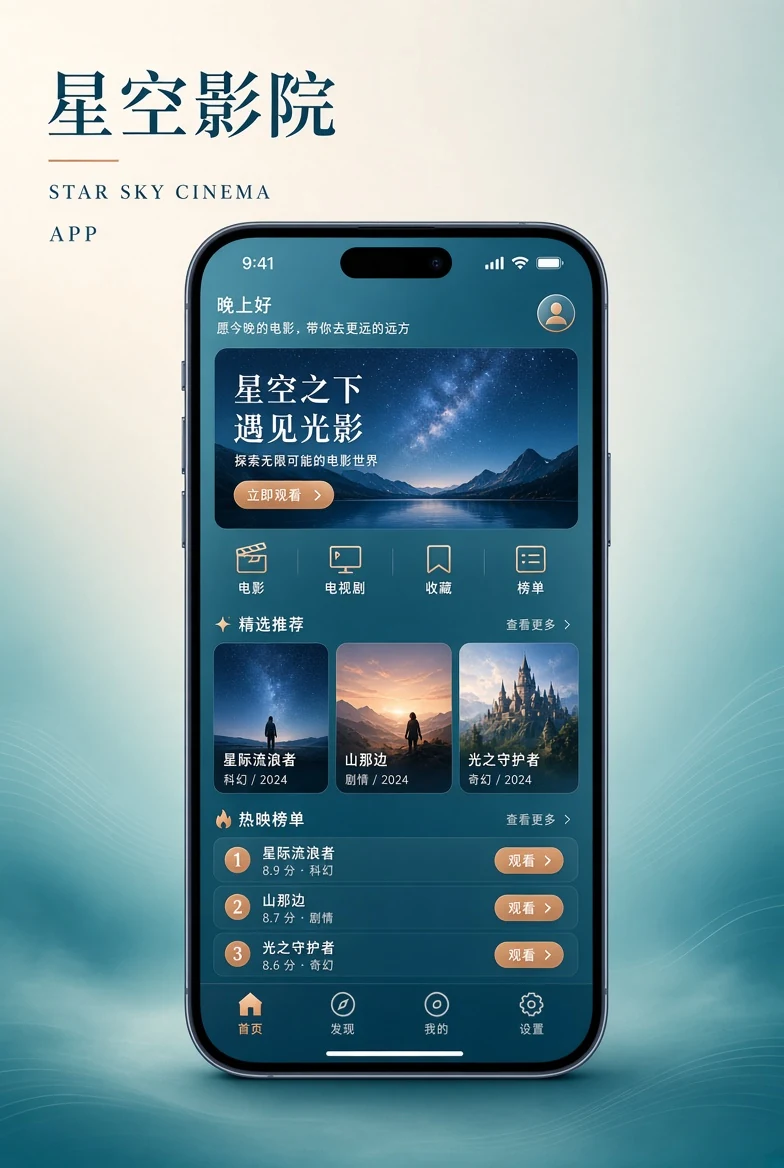星空影院APP移动阅读界面